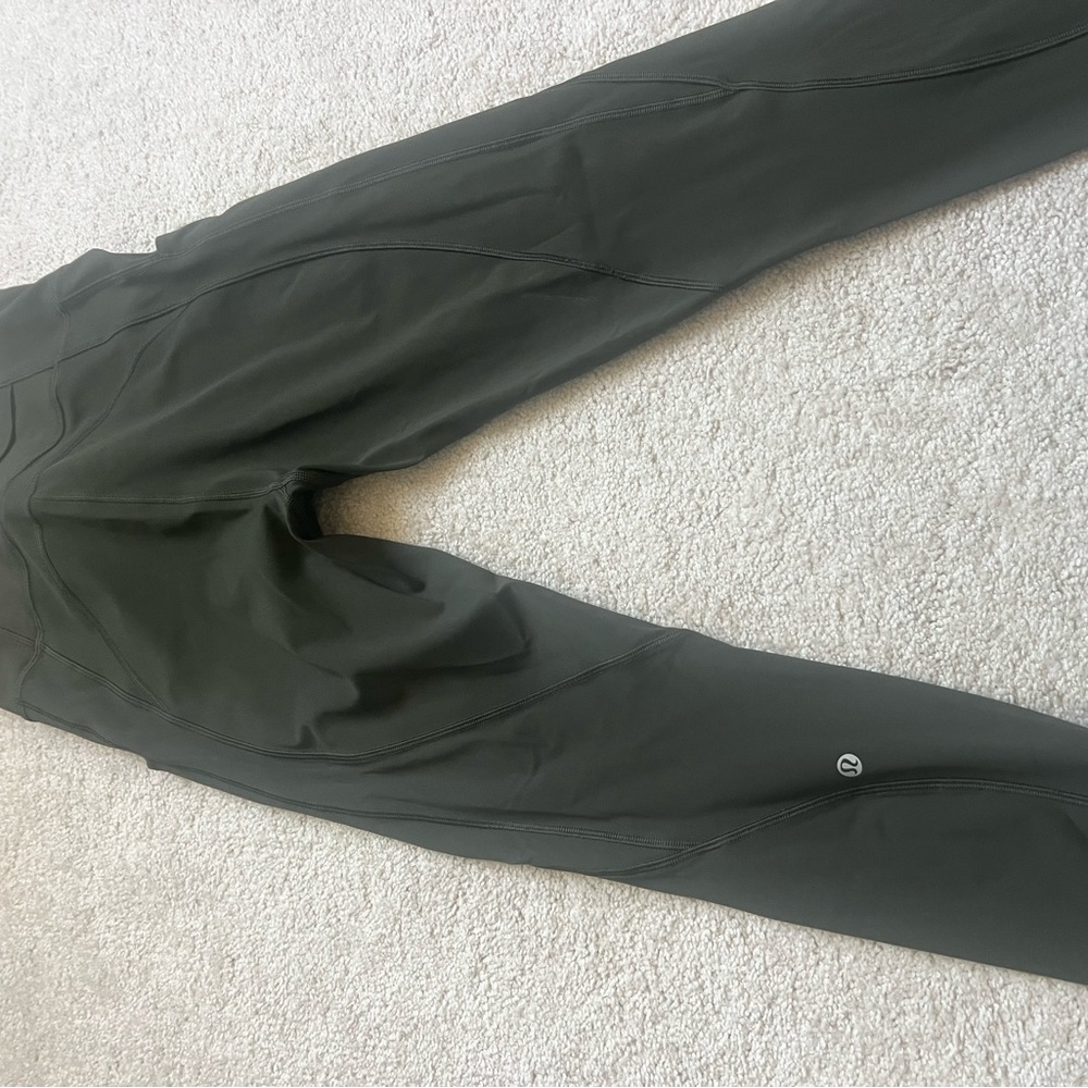 Dark olive lululemon leggings